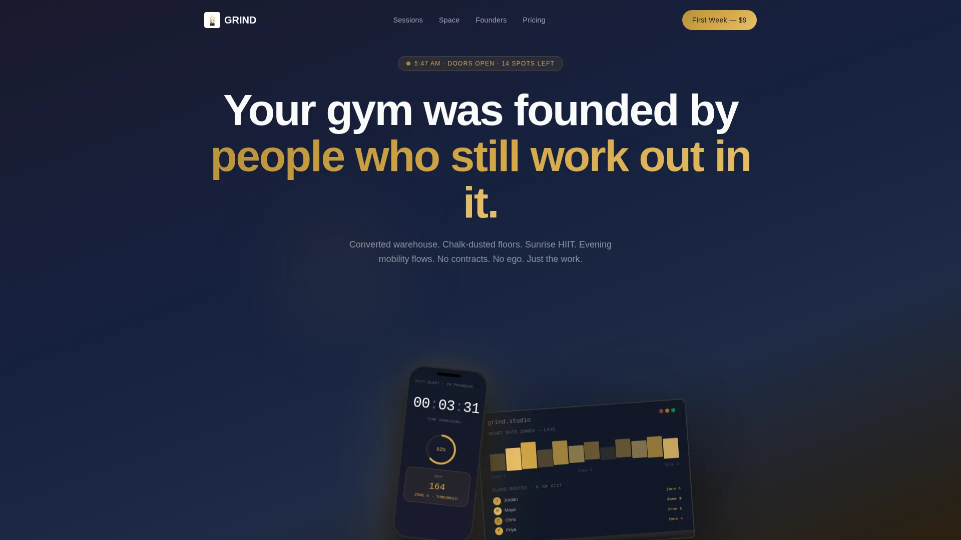 Intensity CrossFit Landing Page Template