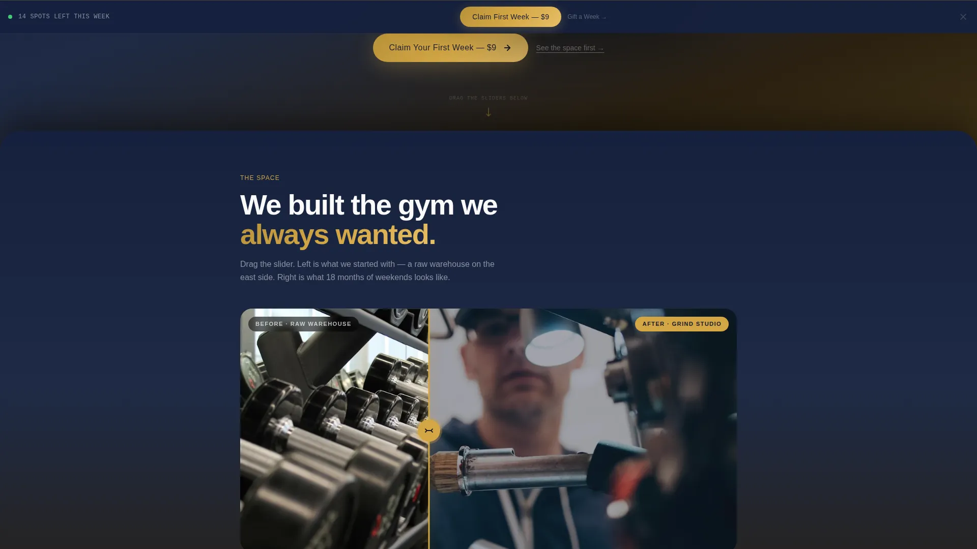 Intensity CrossFit Landing Page Template