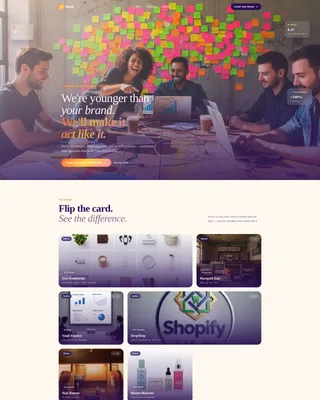 Bold Youth Marketing Agency Landing Page Template
