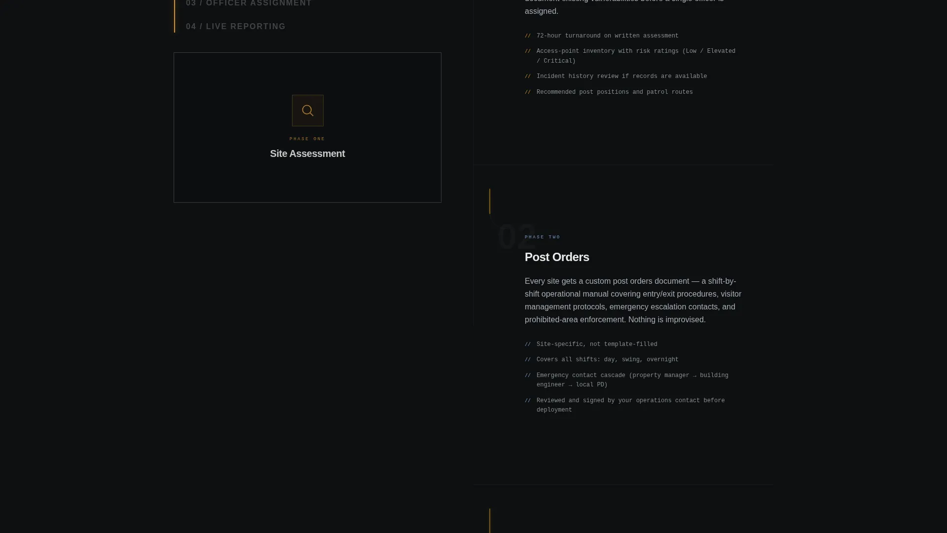 Commercial Security Service Landing Page Template