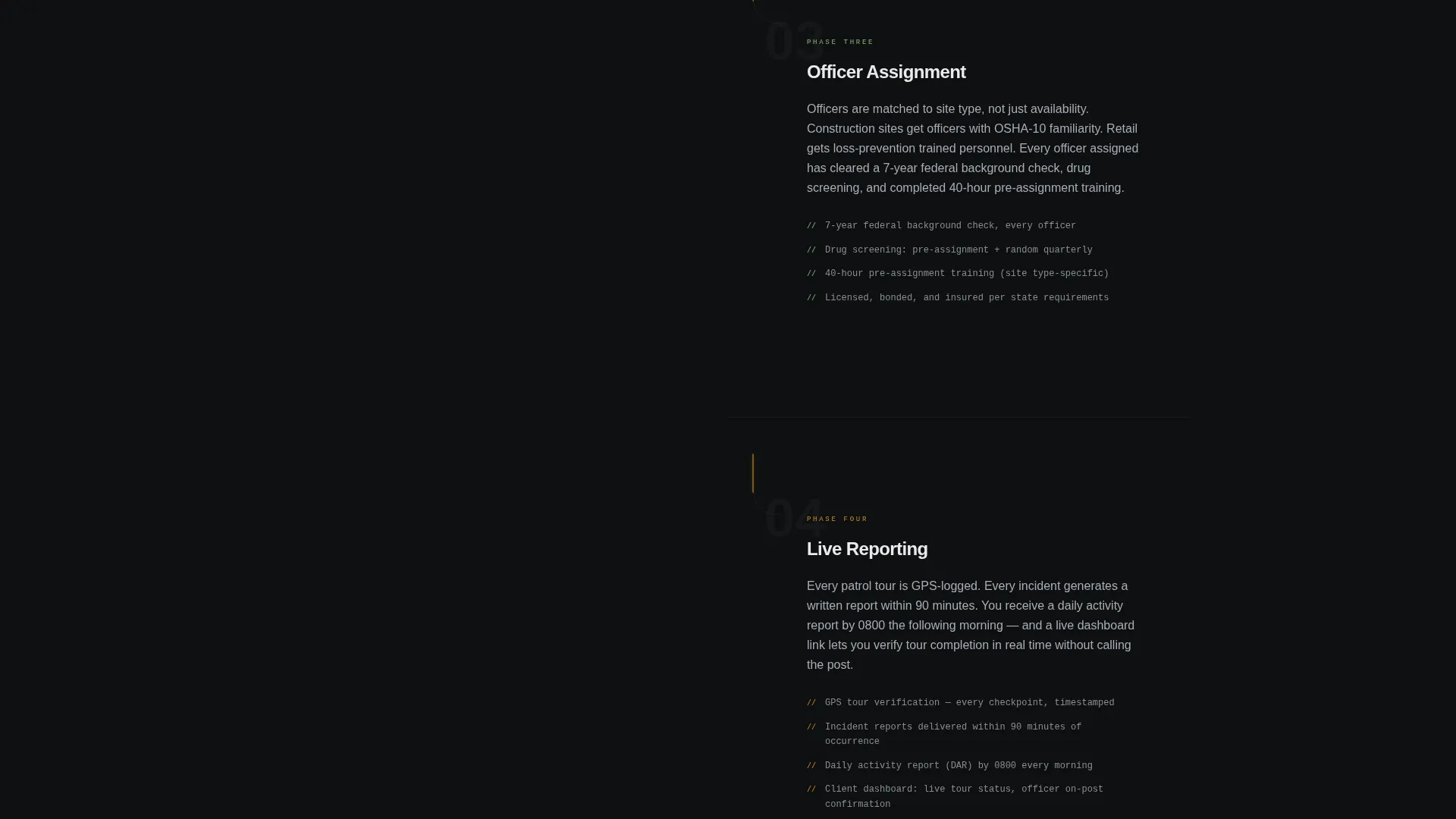 Commercial Security Service Landing Page Template
