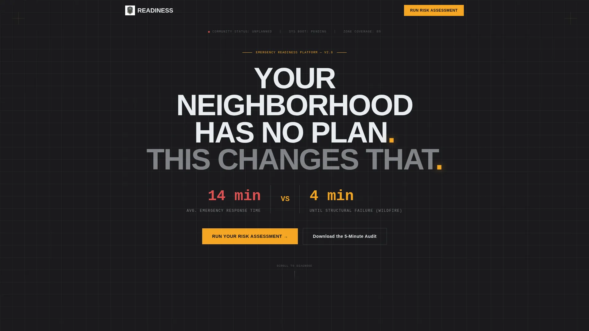 Community Emergency Preparedness Landing Page