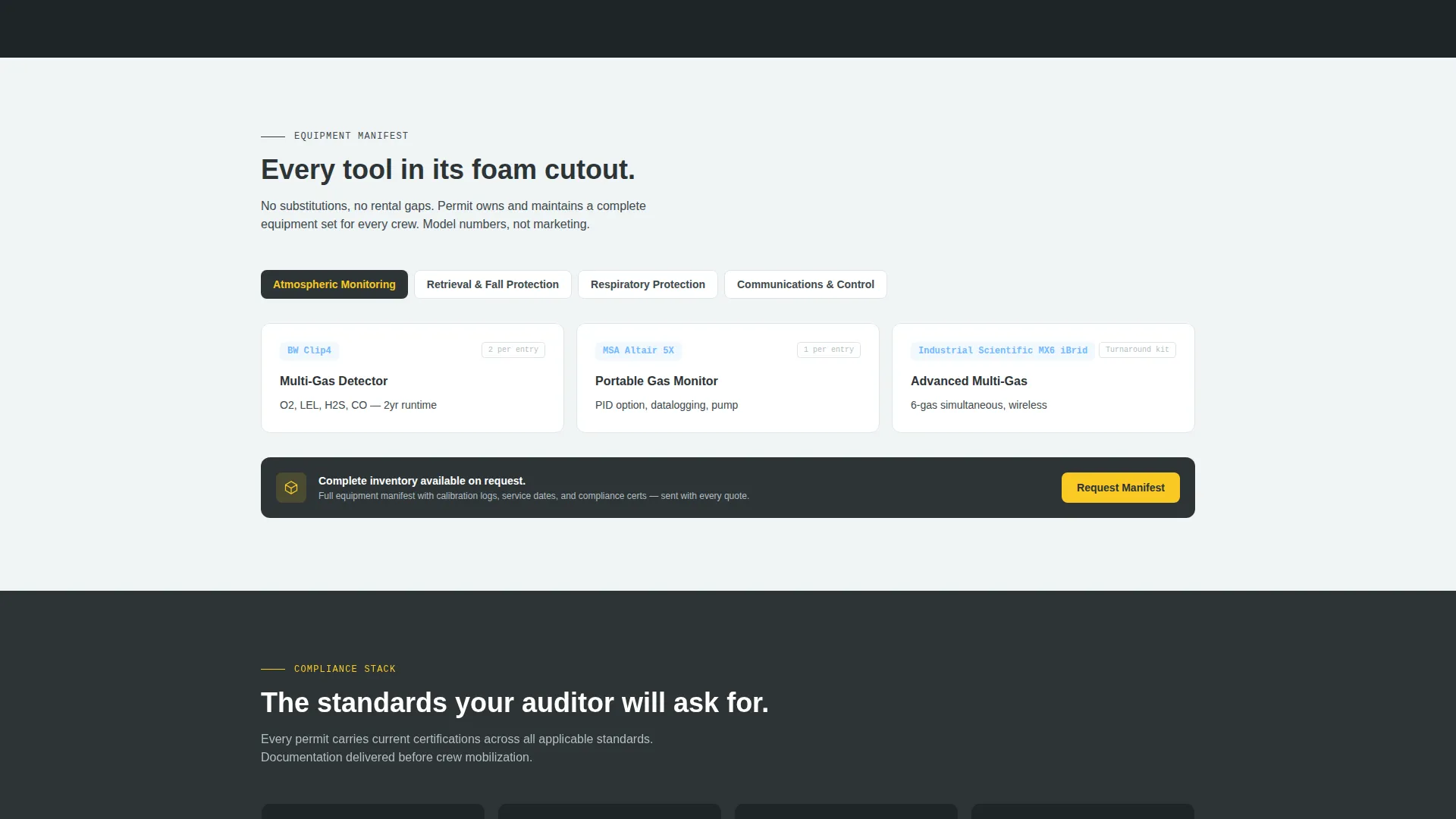Confined Space Safety Service Landing Page Template