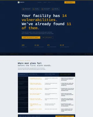 Emergency Preparedness Consulting Landing Page Template