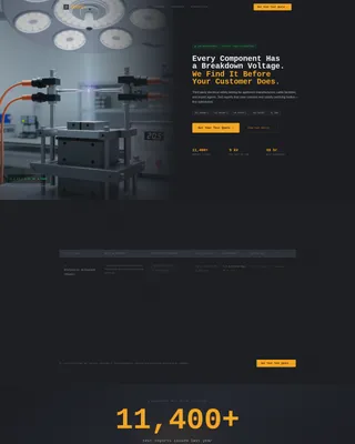 Electrical Safety Testing Lab Landing Page Template