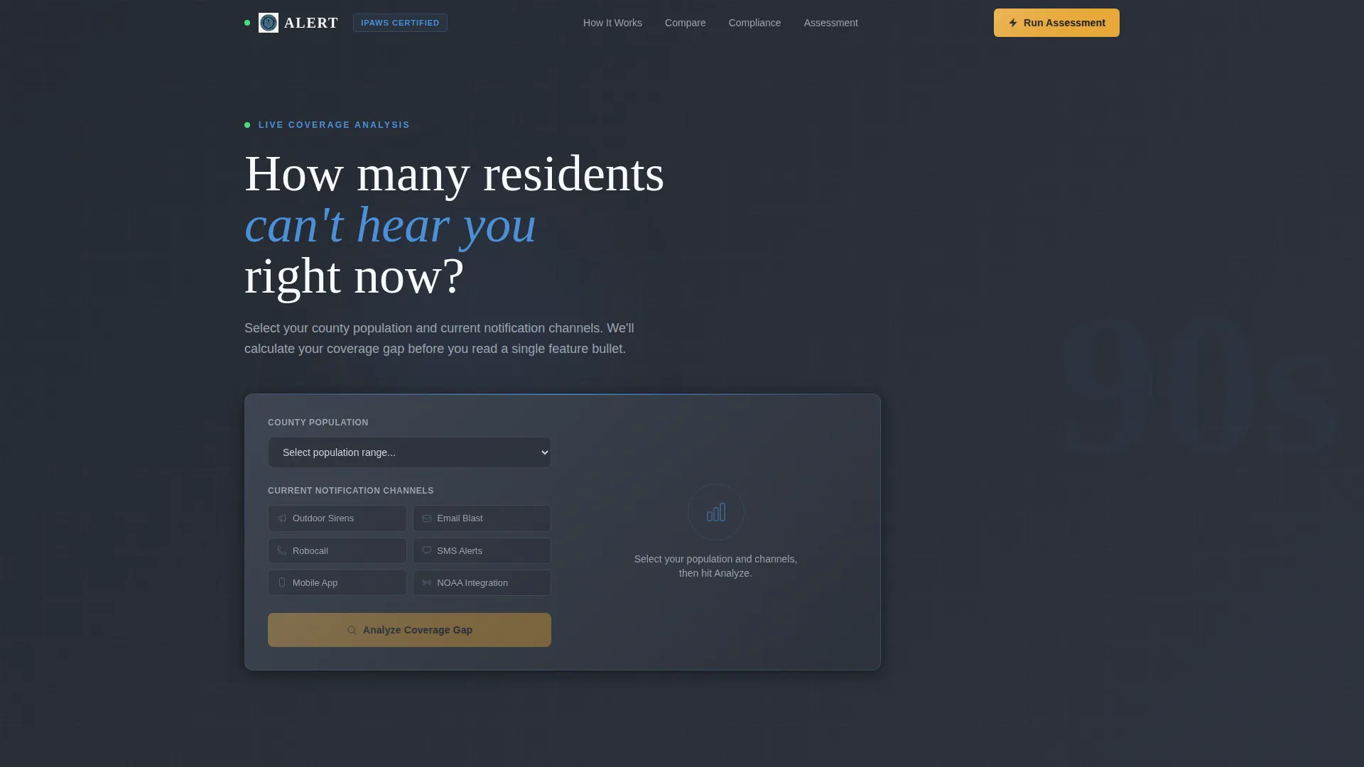 Emergency Communication Landing Page Template