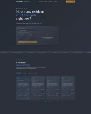 Emergency Communication Landing Page Template