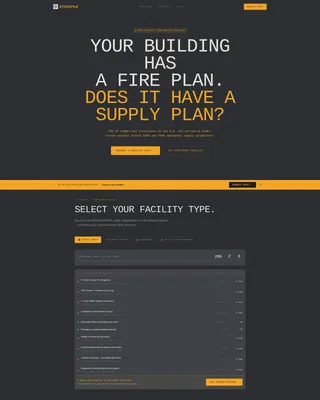 Emergency Preparedness B2B Landing Page Template