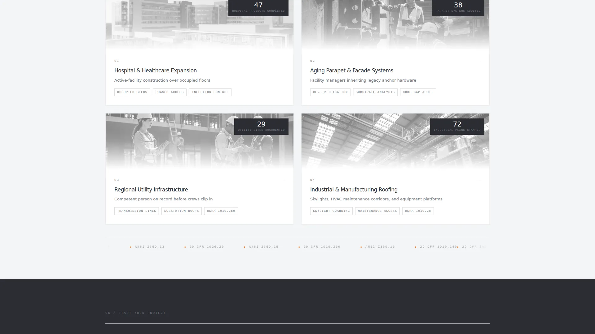 Fall Protection Consultant Landing Page Template