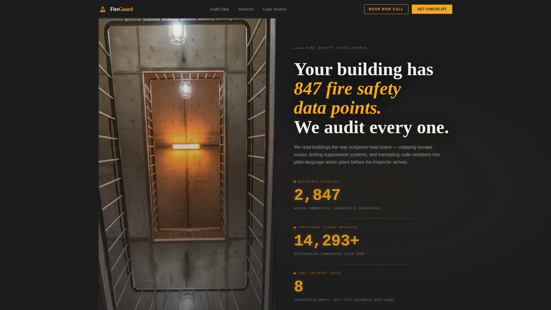 Fire Safety Consultancy Landing Page Template
