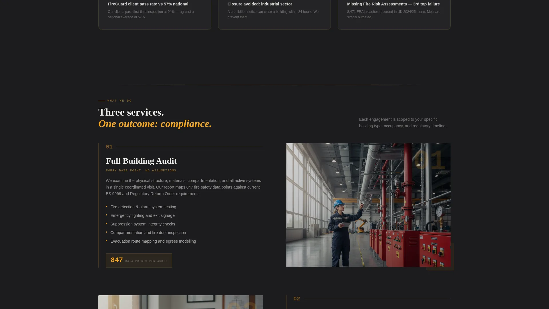Fire Safety Consultancy Landing Page Template