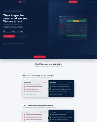 Food Safety Consultant Landing Page Template