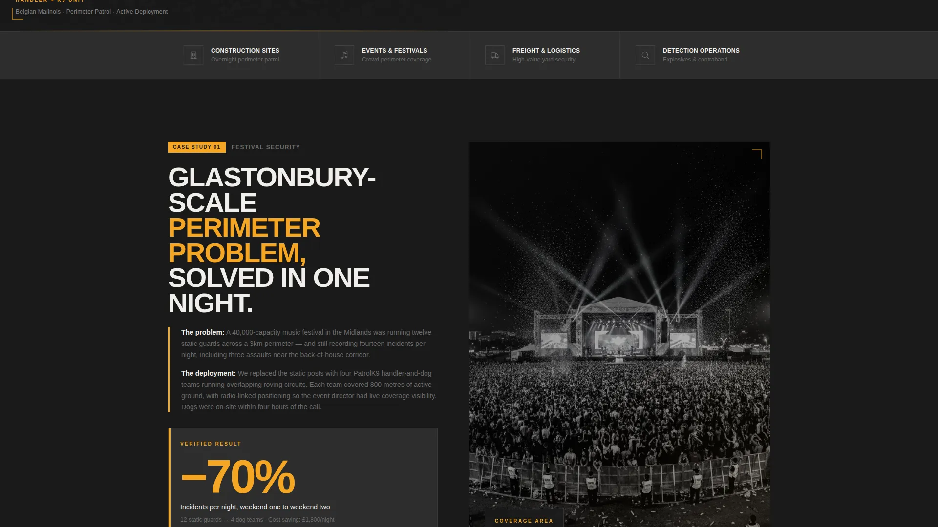 K9 Security Service Landing Page Template