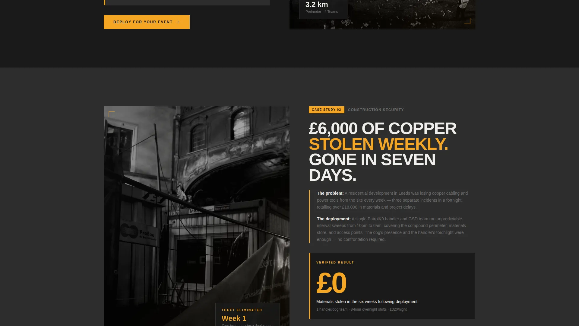 K9 Security Service Landing Page Template