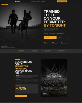K9 Security Service Landing Page Template