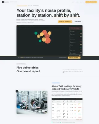 Noise Assessment Landing Page Template