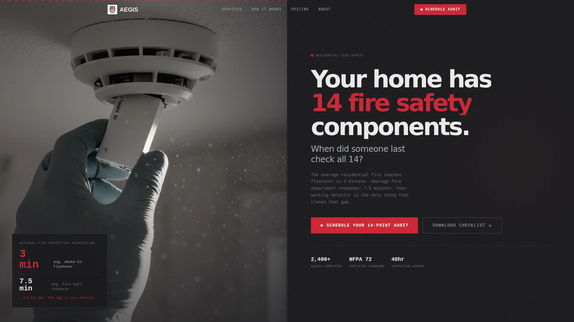 Specialist Fire Safety & Prevention Appointment Booking Website Template