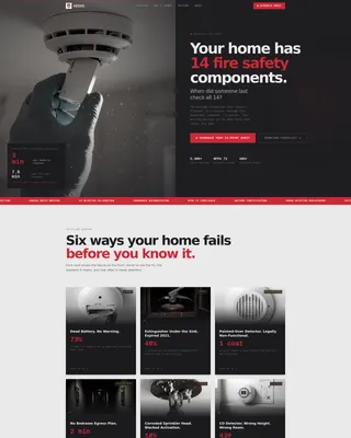 Specialist Fire Safety & Prevention Appointment Booking Website Template