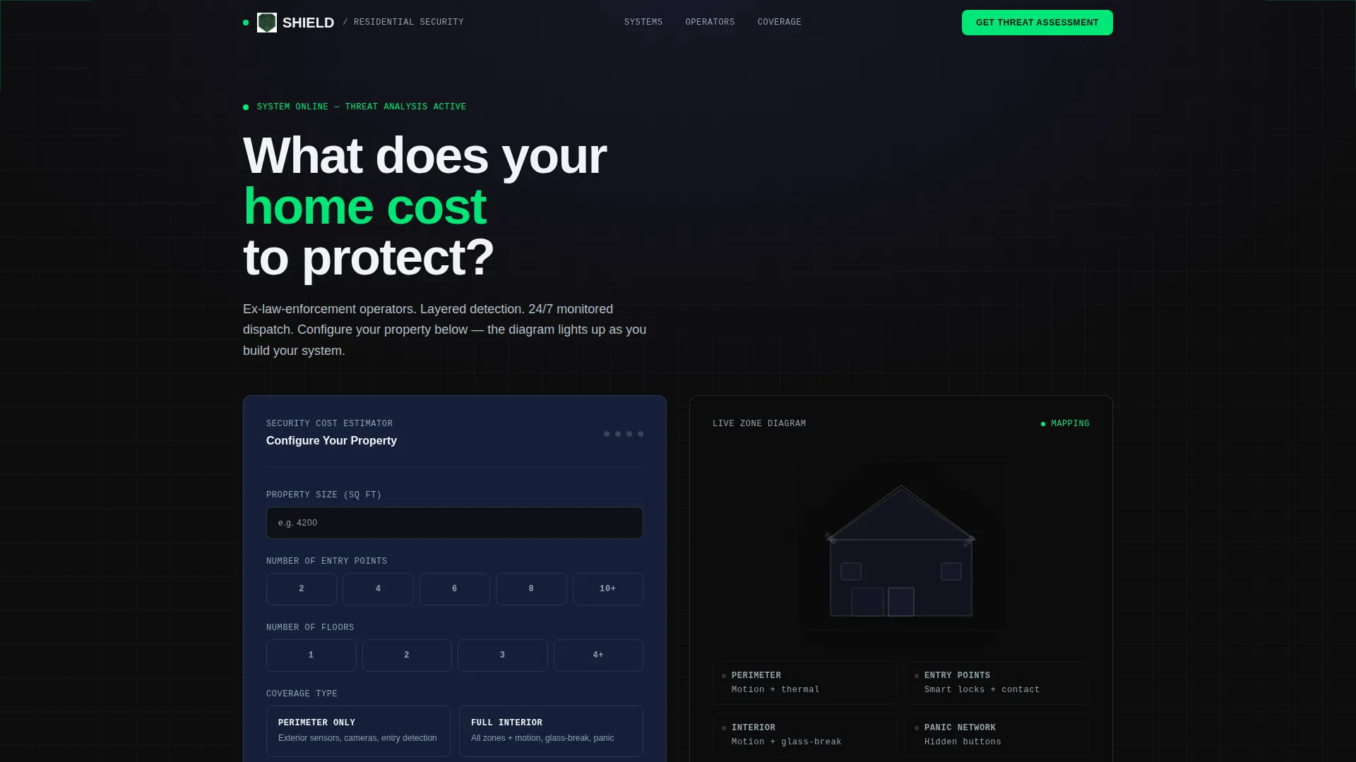 Residential Security Service Landing Page Template