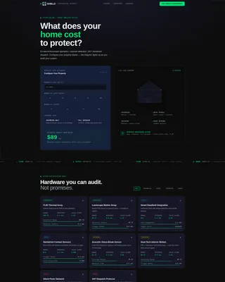 Residential Security Service Landing Page Template