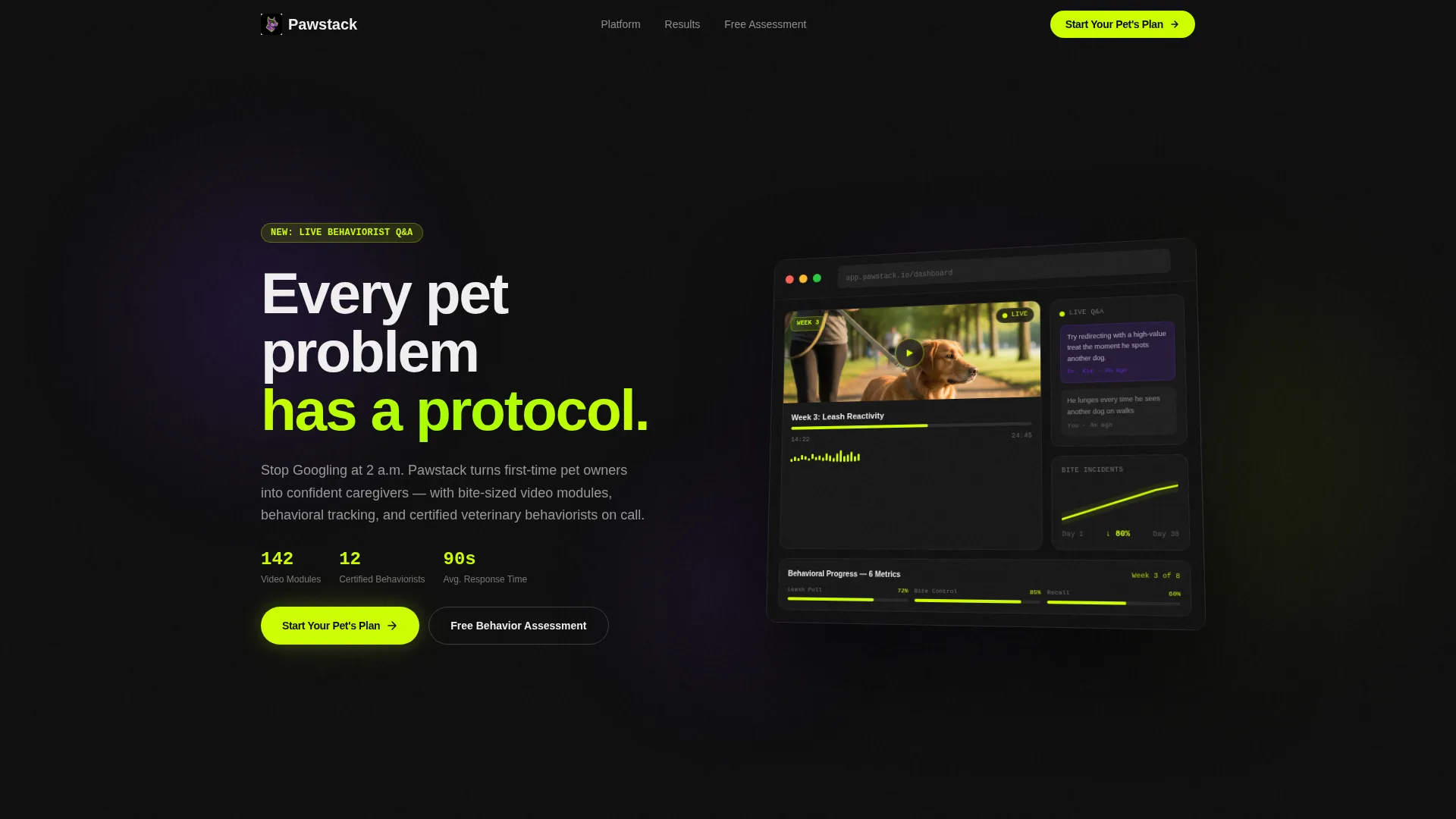Pet Care Digital Presence Professional Website Template