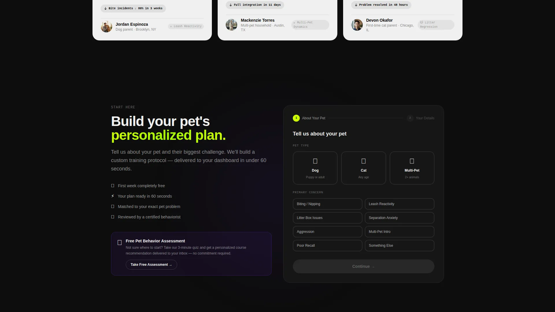 Pet Care Digital Presence Professional Website Template