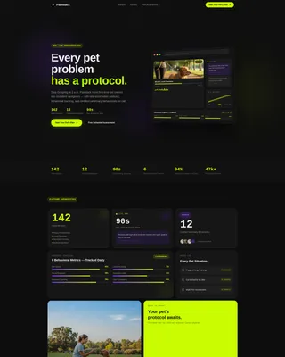Pet Care Digital Presence Professional Website Template