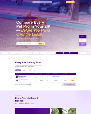 Specialist Pet Care Digital Presence Appointment Booking Website Template