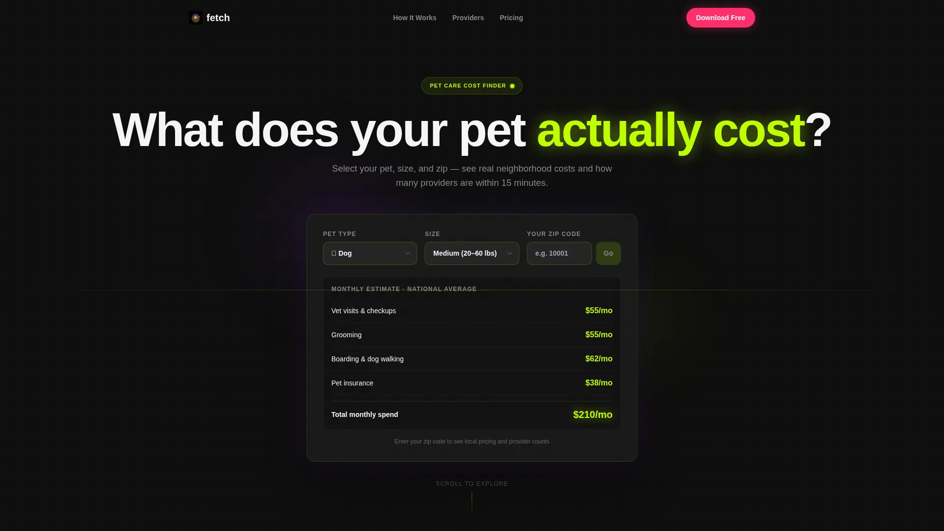 Pet Care App Landing Page Template
