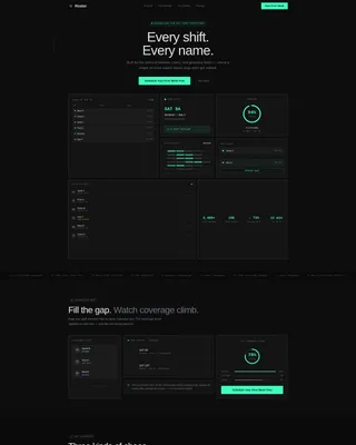 Pet Care Staff Scheduling Landing Page Template