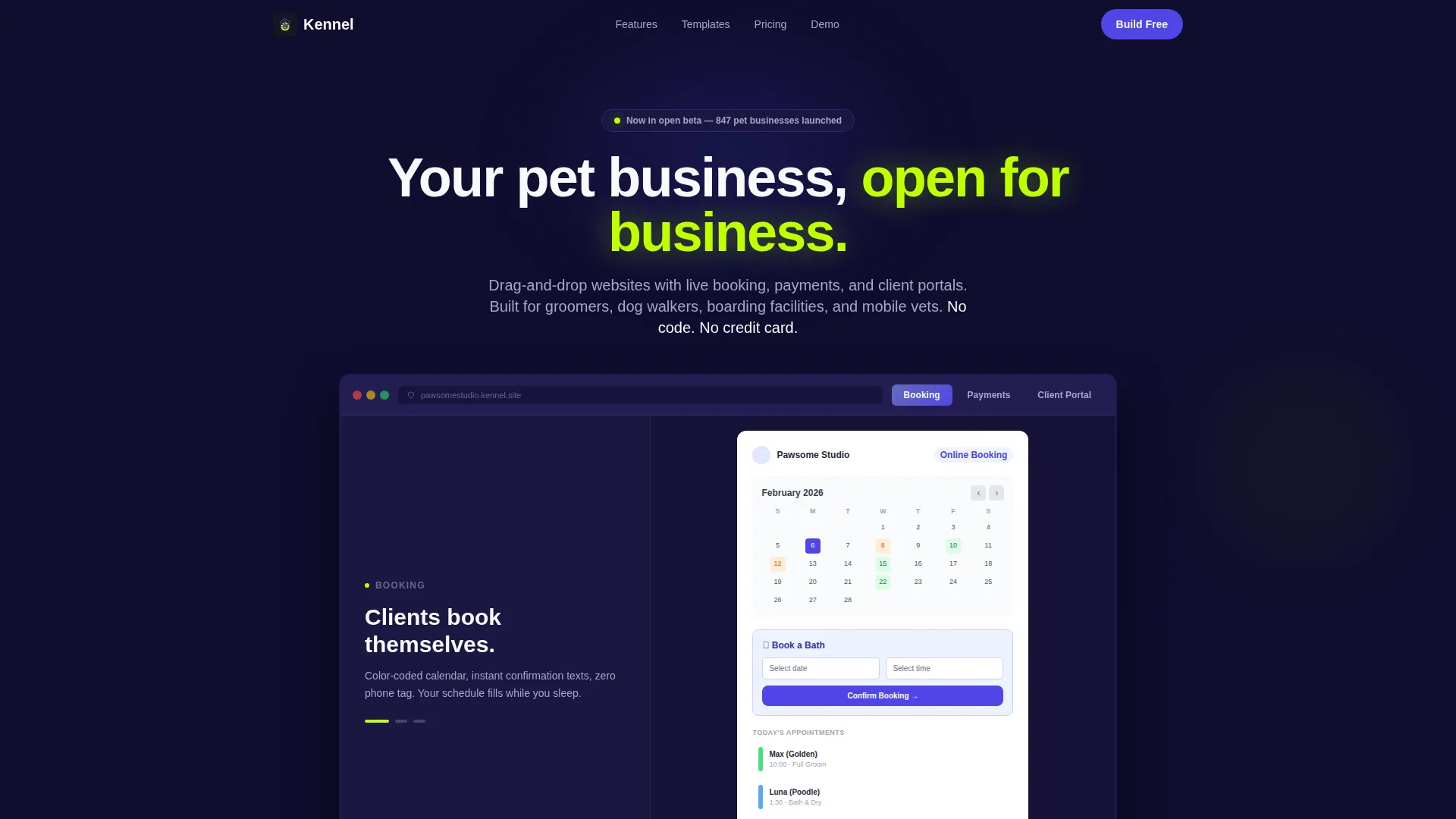 Proven Pet Grooming Landing Page Template