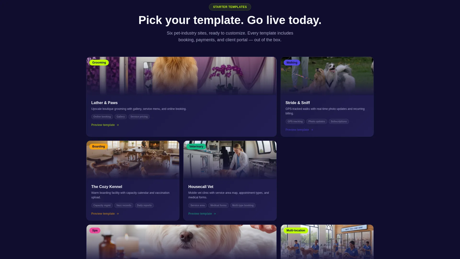 Proven Pet Grooming Landing Page Template