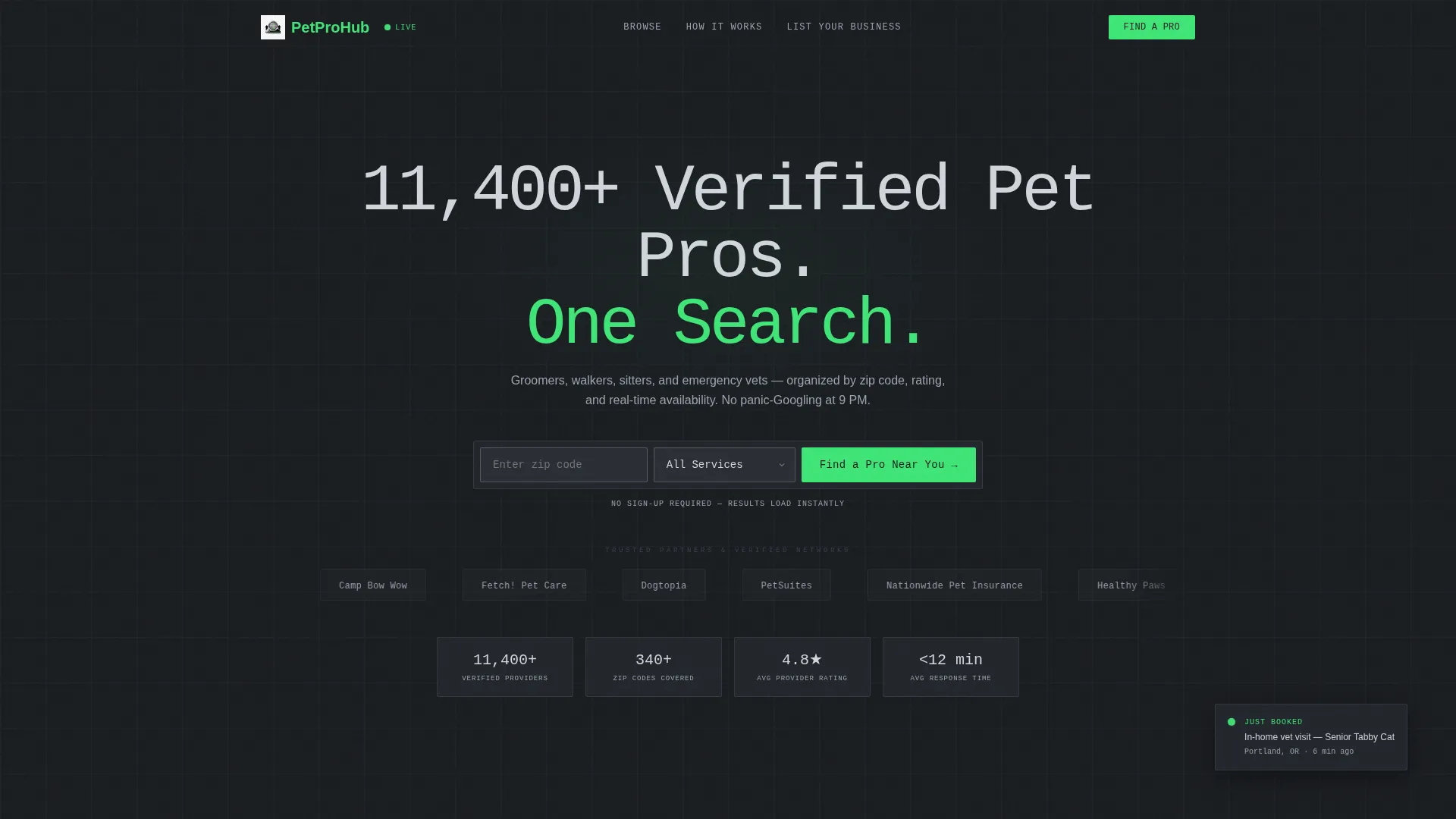 Directory & Marketplace Platforms Appointment Booking Website Template