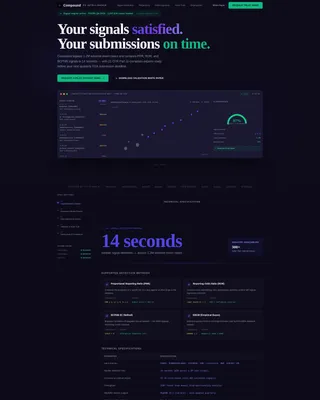 Pharmacovigilance AI Analytics Landing Page Template