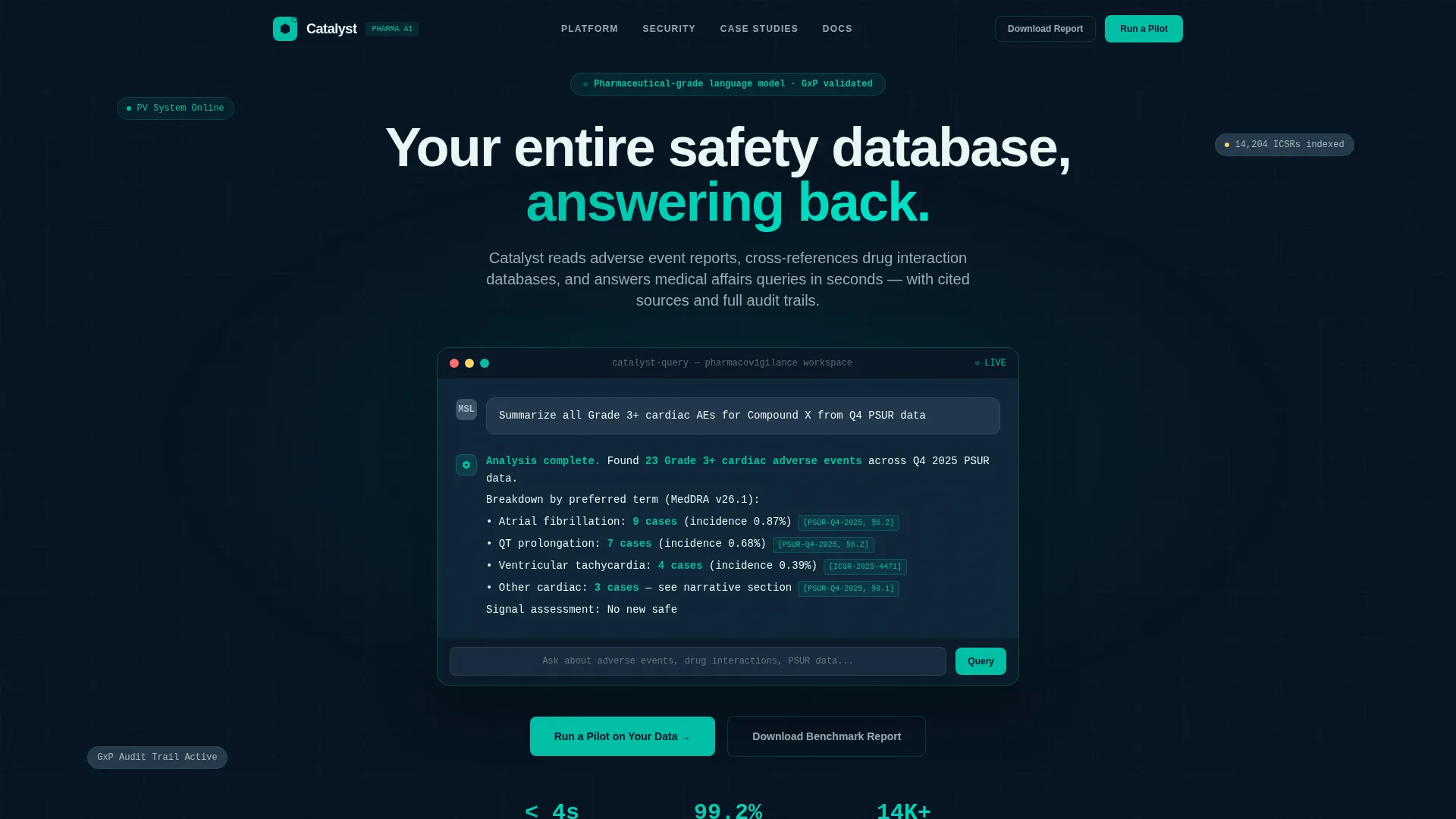 Pharmaceutical AI Chatbot Landing Page Template