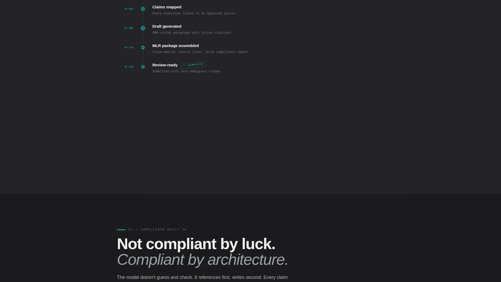Compliant Pharmaceutical Solutions Landing Page Template