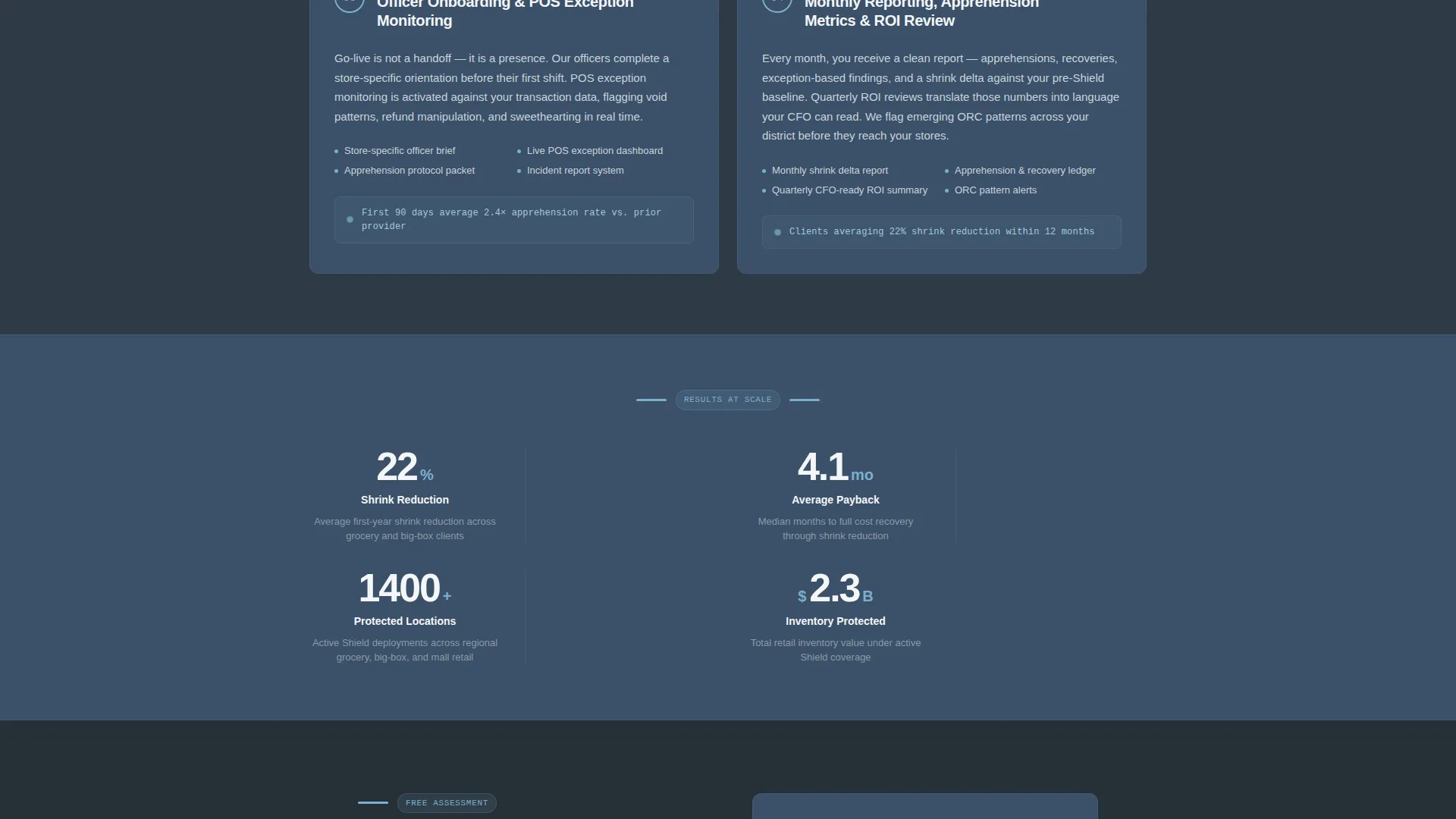 Retail Loss Prevention Landing Page Template