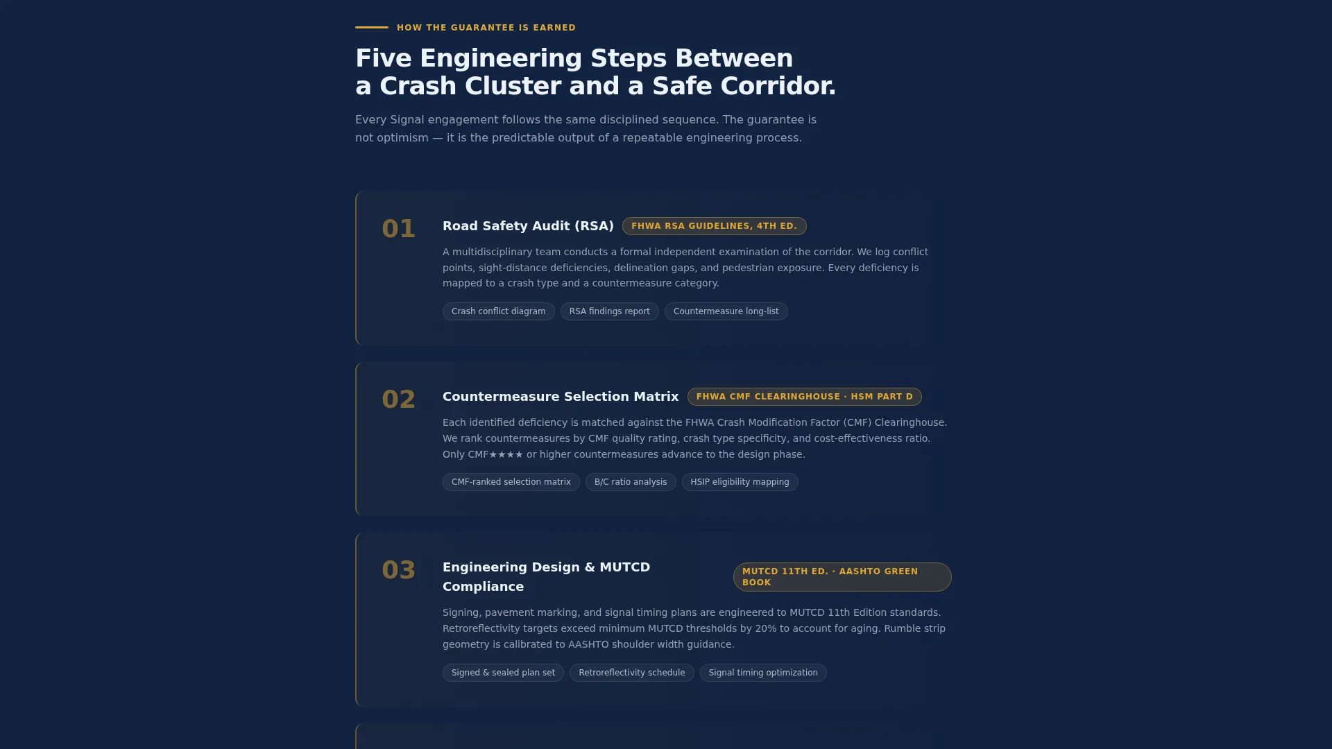 Traffic Safety Landing Page Template for Engineering Firms