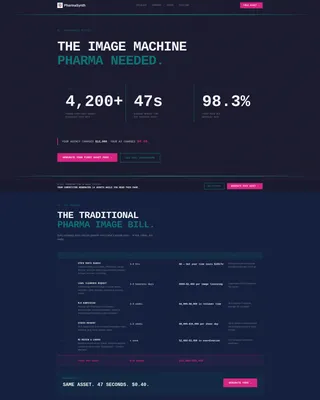 Pharmaceutical AI Image Generator Landing Page