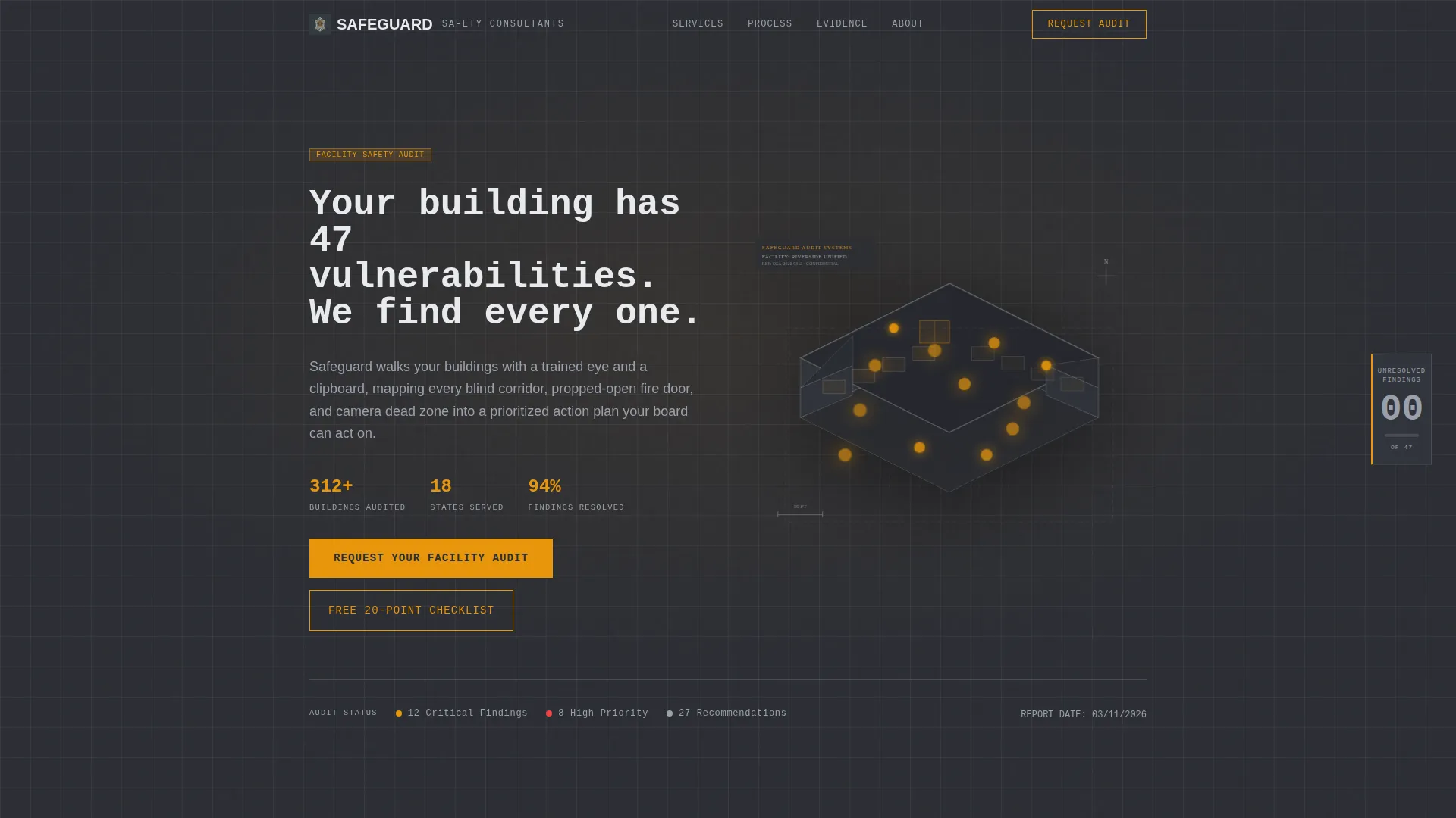School Safety Consultant Landing Page Template