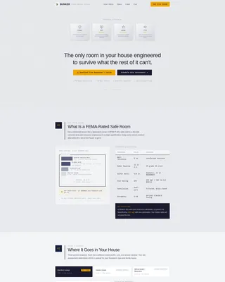 Storm Shelter & Safe Room Installer Landing Page Template