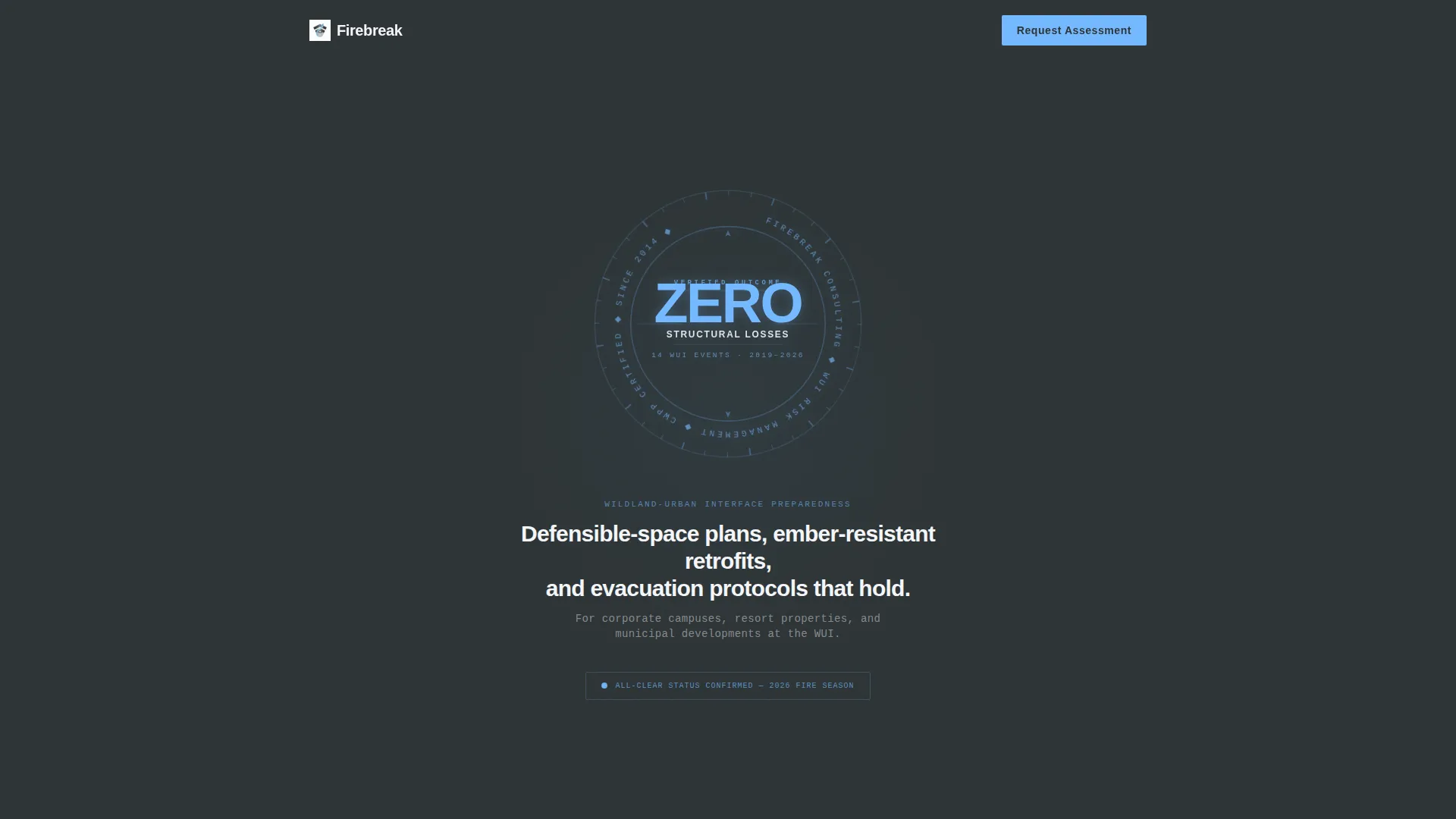 Wildfire Preparedness Landing Page Template