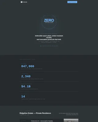 Wildfire Preparedness Landing Page Template