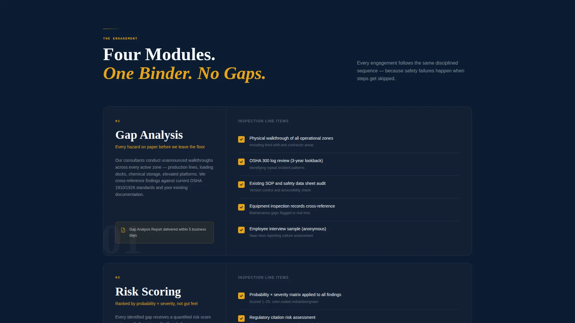 Safety Consulting Landing Page Template