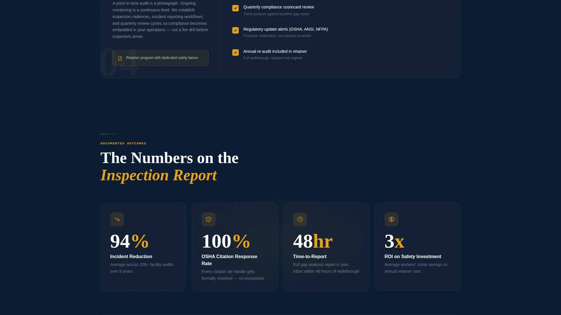 Safety Consulting Landing Page Template