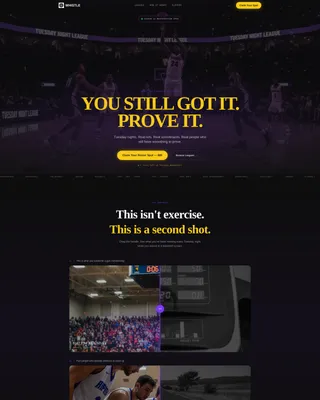 Adult Rec League Landing Page Template