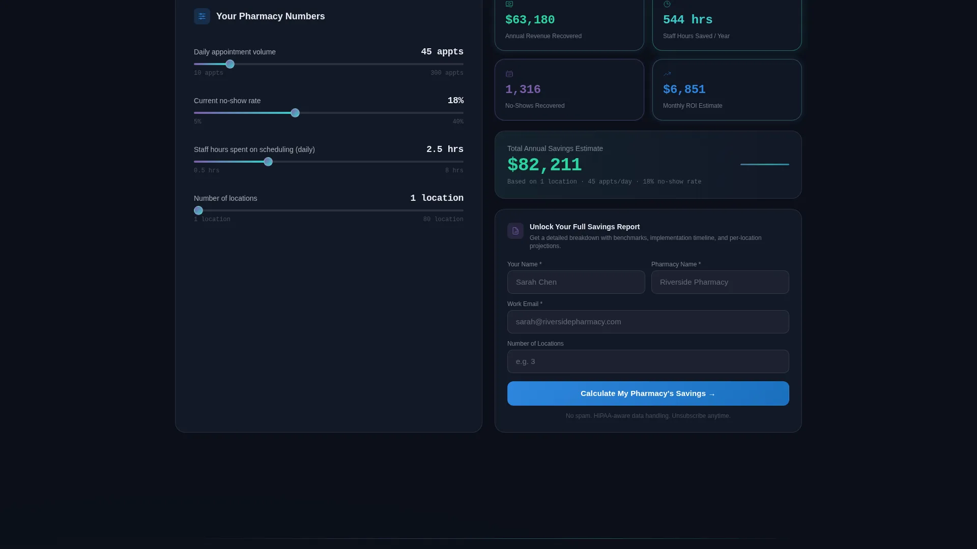 Pharmaceutical Software & SaaS Appointment Booking Website Template