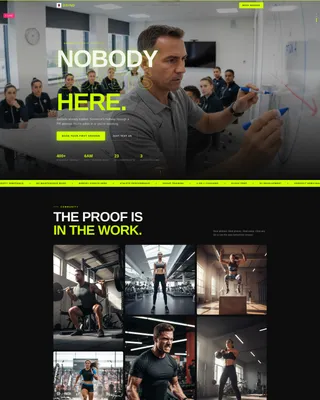 Athletic Training Facility Landing Page Template