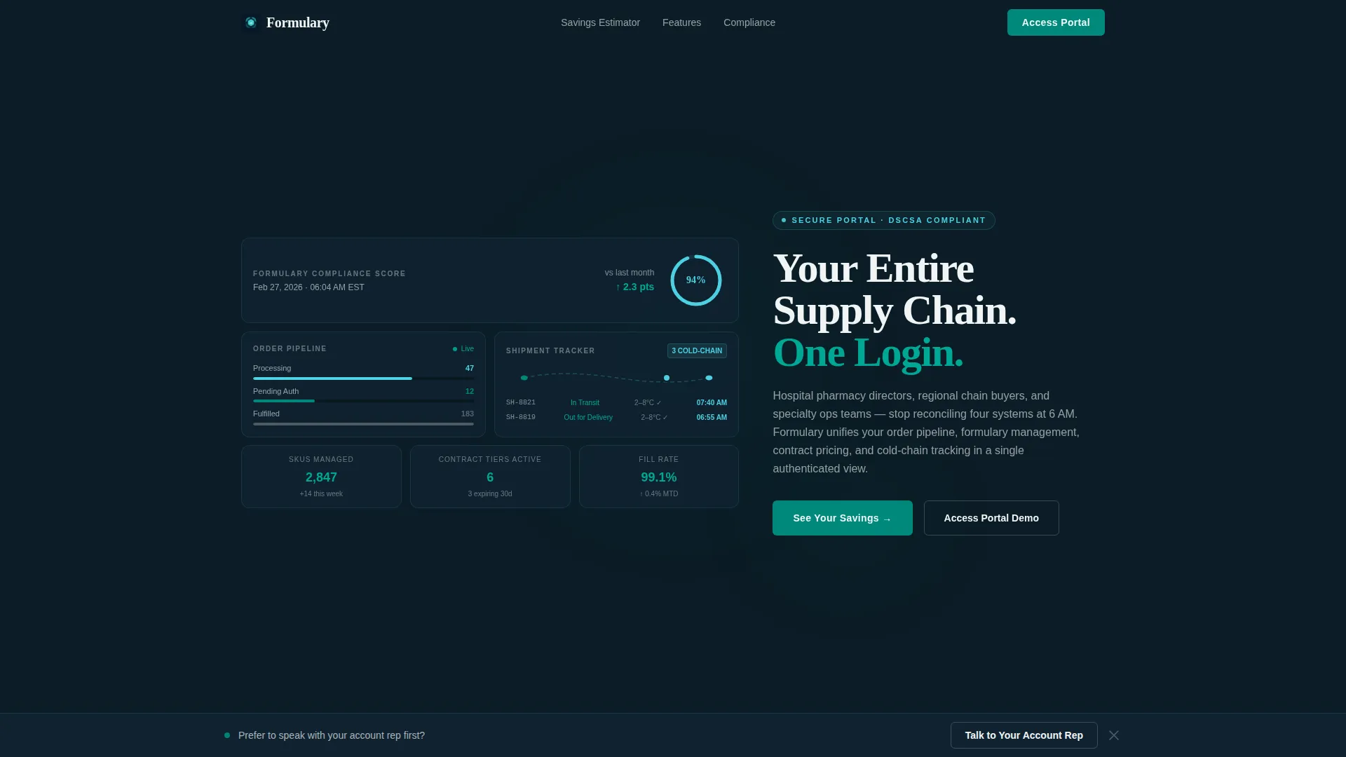 Specialist Pharmaceutical Software & SaaS Cost Estimator Website Template