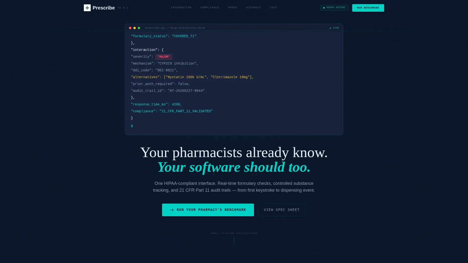 Specialist Pharmaceutical Software & SaaS Reviews & Social Proof Website Template
